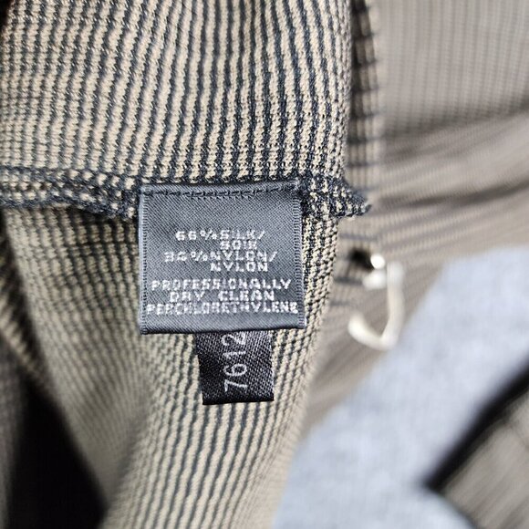 Jhane Barnes Large Long Sleeve Thin Sweater Pullover Mens Black Brown Silk Blend - Picture 7 of 8